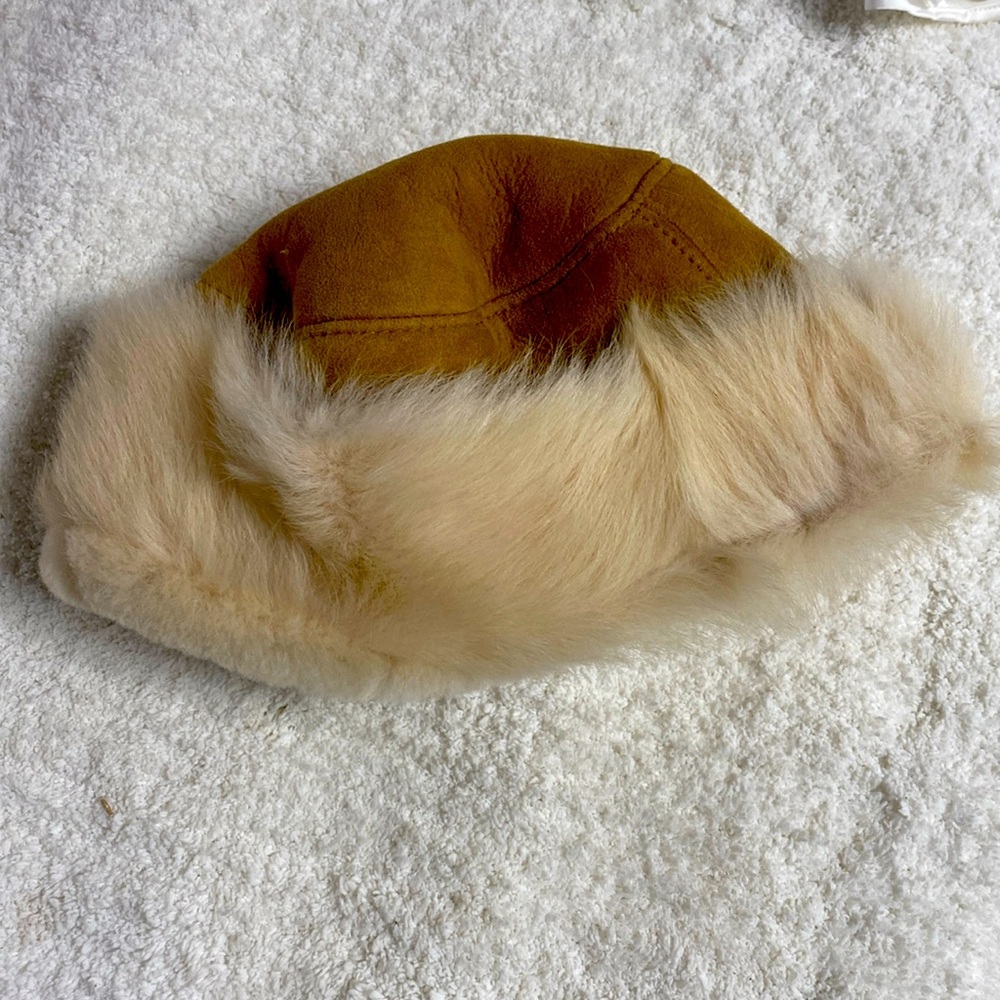 Overland shearling beanie. Never worn.